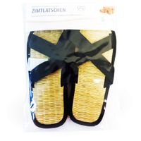 Zimt-Latschen Baumwolle schwarz Gr&ouml;&szlig;e 37-38, 1 st, Spinnrad GmbH