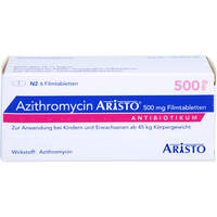 Azithromycin Aristo 500mg Filmtabletten, 6 st, Aristo Pharma GmbH