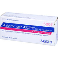 Azithromycin Aristo 500mg Filmtabletten, 6 st, Aristo Pharma GmbH