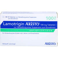 Lamotrigin Aristo 100 mg Tbl.z.Hers.e.Susp.z.Ein., 50 st, Aristo Pharma GmbH