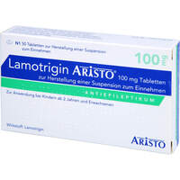 Lamotrigin Aristo 100 mg Tbl.z.Hers.e.Susp.z.Ein., 50 st, Aristo Pharma GmbH