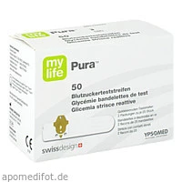 mylife Pura Blutzucker-Teststreifen, 50 Stück, Medical Technologie and Devices Germany GmbH
