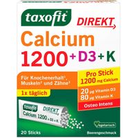 taxofit Calcium 1200+D3+K Direkt Sticks, 20 st, MCM KLOSTERFRAU Vertr. GmbH