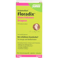 FLORADIX Eisen Folsäure Dragees, 84 st, SALUS Pharma GmbH