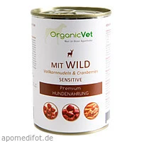 Dosennahrung Hund Sensitive Wild, 400 Gramm, Organicvet GmbH
