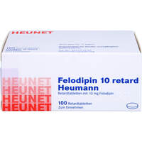FELODIPIN 10 RETARD HEUMANN Heunet, 100 st, Heunet Pharma GmbH