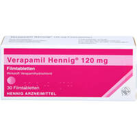 Verapamil Hennig 120mg Filmtabletten, 30 st, Hennig Arzneimittel GmbH & Co. KG