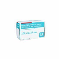 Losartan 1 A Pharma plus 100 mg/25 mg Filmtabl., 98 st, 1 A Pharma GmbH