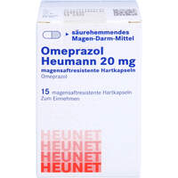OMEPRAZOL HEUMANN 20MG MAGENSAFTRES. HARTK.Heunet, 15 st, Heunet Pharma GmbH
