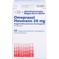OMEPRAZOL HEUMANN 20MG MAGENSAFTRES. HARTK.Heunet, 30 st, Heunet Pharma GmbH