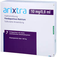 Arixtra 10 mg/0.8 ml Inj.-Lsg.i.e.Fertigspritze, 7x0.8 ml, Eurimpharm Arzneimittel GmbH