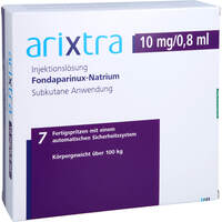 Arixtra 10 mg/0.8 ml Inj.-Lsg.i.e.Fertigspritze, 7x0.8 ml, Eurimpharm Arzneimittel GmbH