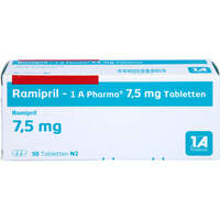 Ramipril - 1A-Pharma 7.5 mg Tabletten, 50 st, 1 A Pharma GmbH
