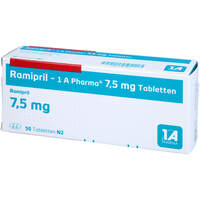 Ramipril - 1A-Pharma 7.5 mg Tabletten, 50 st, 1 A Pharma GmbH