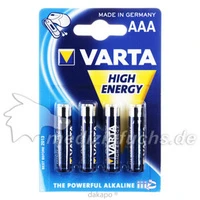 Varta Micro AAA 4903 High Energy, 4 Stück, Batterien-Spezialgroßhandlung G. Lenz Inh.: Michael Manthe E.K.