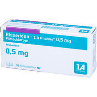 Risperidon - 1 A Pharma 0.5mg Filmtabletten, 50 st, 1 A Pharma GmbH