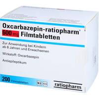 Oxcarbazepin-ratiopharm 600 mg Filmtabletten, 200 st, ratiopharm GmbH