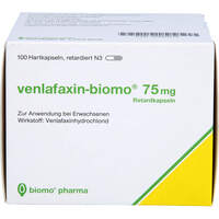 venlafaxin-biomo 75 mg Retardkapseln, 100 st, Biomo Pharma GmbH