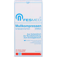 MULLKOMPRESSEN STERIL 10X20 ES 8F, 25x2 st, Fesmed Verbandmittel GmbH