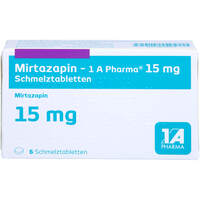Mirtazapin - 1 A Pharma 15mg Schmelztabletten, 6 Stk., 1 A Pharma GmbH