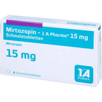 Mirtazapin - 1 A Pharma 15mg Schmelztabletten, 6 Stk., 1 A Pharma GmbH