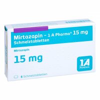 Mirtazapin - 1 A Pharma 15mg Schmelztabletten, 6 Stk., 1 A Pharma GmbH