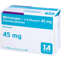 Mirtazapin - 1 A Pharma 45mg Schmelztabletten, 96 st, 1 A Pharma GmbH