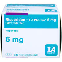 Risperidon - 1 A Pharma 6mg Filmtabletten, 100 Stk., 1 A Pharma GmbH