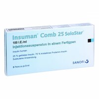 Insuman Comb 25 100 I.E./ml Solostar Fertigpen B, 5x3 ml, Docpharm GmbH
