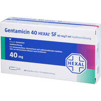GENTAMICIN 40 HEXAL SF, 4x5 st, HEXAL AG