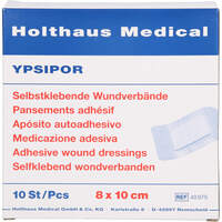 WUNDVERBAND Ypsipor steril 7,5x10 cm, 10 st, Holthaus Medical GmbH & Co. KG