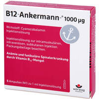 B12 ANKERMANN 1000UG, 5x1 ml, W&ouml;rwag Pharma GmbH & Co. KG
