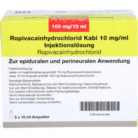 Ropivacainhydrochlorid Kabi 10mg/ml, 5x10 ml, Fresenius Kabi Deutschland GmbH