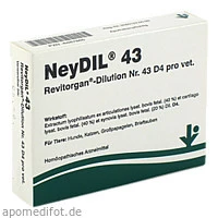 NEYDIL Nr.43 Revitorgan Dil.D 4 pro Ampullen vet., 5 × 2 Milliliter, vitOrgan Arzneimittel GmbH