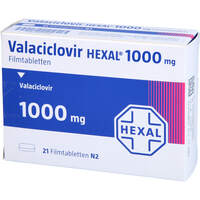 Valaciclovir HEXAL 1000mg Filmtabletten, 21 st, HEXAL AG