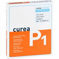 curea P1 7.5x7.5cm Superabsorbierender Wundverband, 10 Stk., Curea Medical GmbH