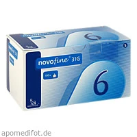 Novofine 6 Kanülen 0.25x6mm 31G, 100 Stück, Eurimpharm Arzneimittel GmbH