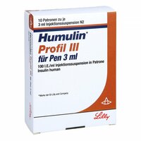 Humulin Profil III f&uuml;r Pen Inj.Susp., 10x3 ml, Emra-Med Arzneimittel GmbH