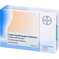 Climodien 2mg/2mg &uuml;berzogene Tabletten, 3x28 st, Eurimpharm Arzneimittel GmbH