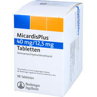 MicardisPlus 40mg/12.5mg Tabletten, 98 st, Docpharm GmbH