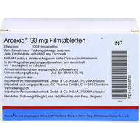 ARCOXIA 90mg Filmtabletten, 100 st, Docpharm GmbH
