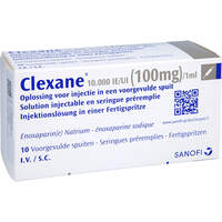 CLEXANE 10.000 I.E. 100 mg/1 ml ILO i.e.Fertigspr., 10 ST, Docpharm GmbH