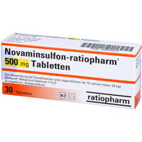 Novaminsulfon-ratiopharm 500mg Tabletten, 30 st, ratiopharm GmbH