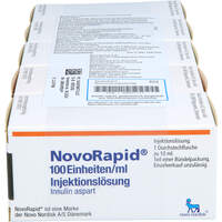 NovoRapid 100E/ml Inj.Lsg.Durchstechflaschen, 5x10 ml, Emra-Med Arzneimittel GmbH
