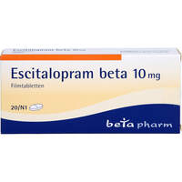 Escitalopram beta 10 mg Filmtabletten, 20 Stk., betapharm Arzneimittel GmbH