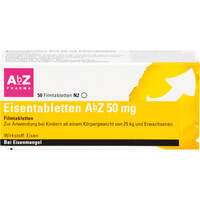 Eisentabletten AbZ 50 mg Filmtabletten, 50 Stk., Abz Pharma GmbH