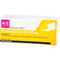 Eisentabletten AbZ 50 mg Filmtabletten, 50 Stk., Abz Pharma GmbH