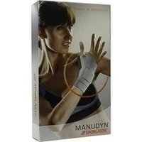 Manudyn links schwarz-col Gr.M Handgelenkbandage, 1 Stück, SPORLASTIC GmbH & Co. KG