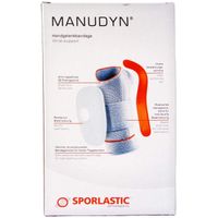 Manudyn links schwarz-col Gr.XL Handgelenkbandage, 1 st, SPORLASTIC GmbH & Co. KG