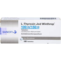 L-Thyroxin Jod Winthrop 100ug/150ug Tabletten, 100 st, Sanofi-Aventis Deutschland GmbH
